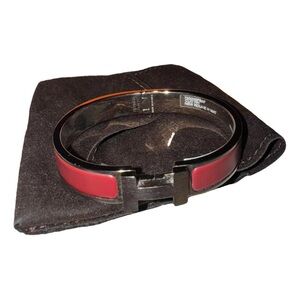 Hermes Clic HH Bracelet - Size T5 - Rouge H Mat
